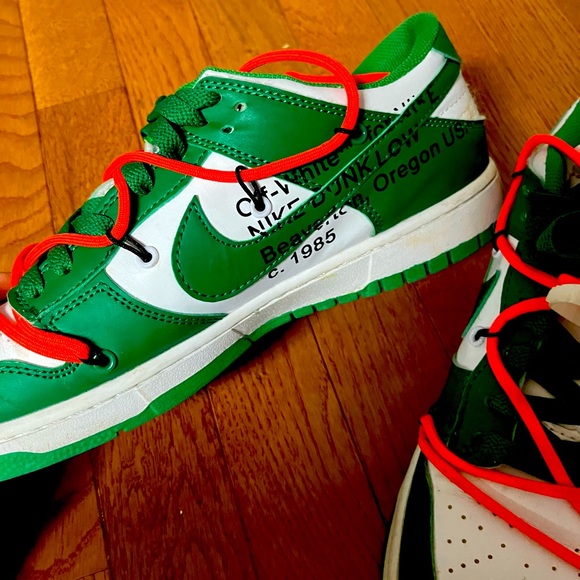 off white olive dunks